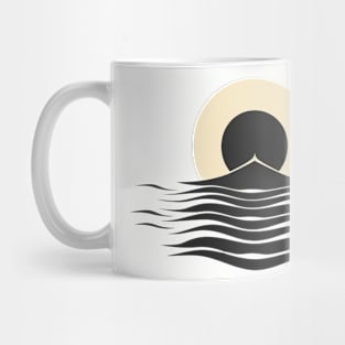 Minimalist marine eclipse Mug